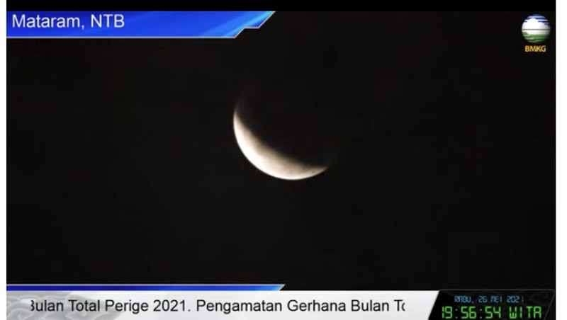 Gerhana bulan. (Dok: BMKG)
