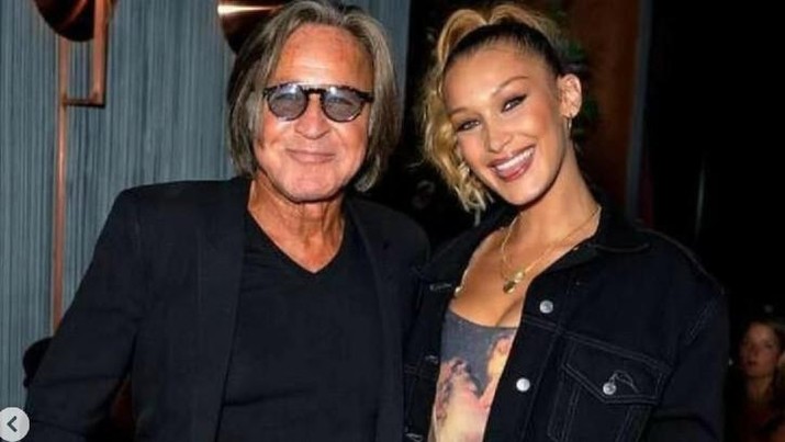 Mohamed Hadid dan Bella Hadid Mohamed Hadid dan Bella Hadid