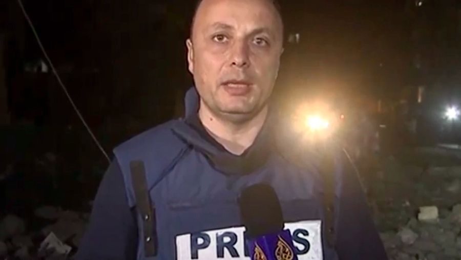 Reporter Hisham Zaqqout dari Al Jazeera/Screenshot Al Jazeera