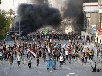Potret Bentrokan Demo Besar-besaran di Irak, 1 Orang Tewas