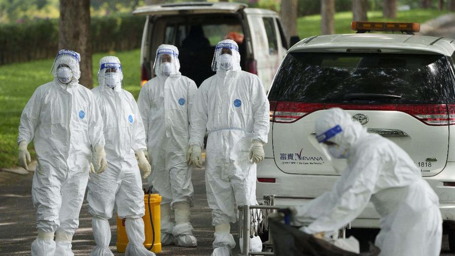 Kasus kematian akibat Covid-19 meningkat di Malaysia. (AP/Vincent Thian)