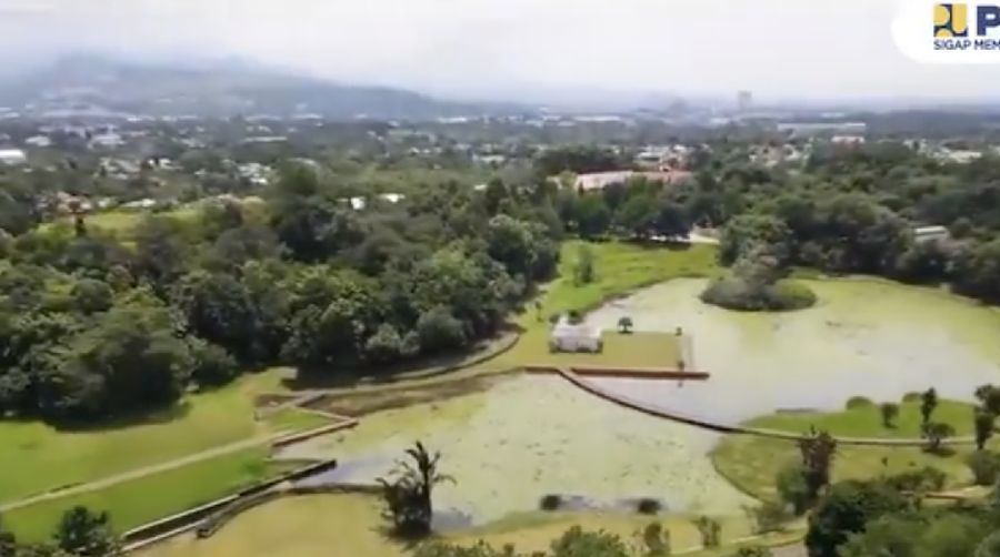 Kawasan Kebun Raya Cibinong. (Tangkapan layar Twitter Kementerian PUPR)