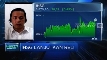 Net Buy Asing Meningkat, IHSG Lanjutkan Reli