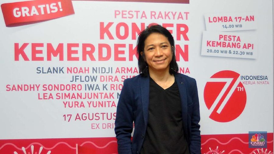 Abdee 'Slank' (File Photo/CNBC Indonesia/Muhammad Sabki)
