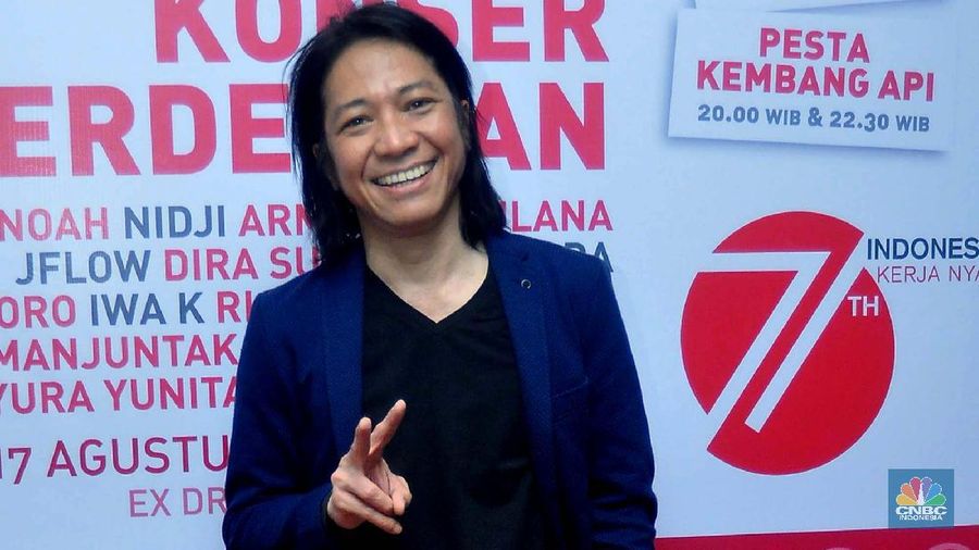 Abdee 'Slank' (File Photo/CNBC Indonesia/Muhammad Sabki)