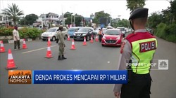 Denda Prokes DKI Jakarta Mencapai Rp 1 Miliar