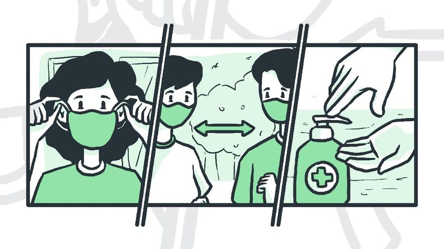 Infografis: Awas ! Ada Sanksi Menanti Bagi Pelanggar 3M