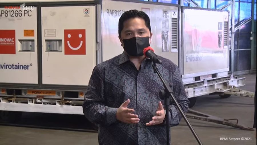 Menteri BUMN Erick Thohir (Tangkapan Layar Youtube)