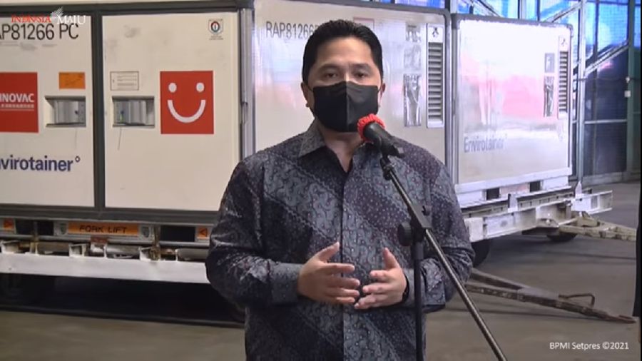 Menteri BUMN Erick Thohir (Tangkapan Layar Youtube)