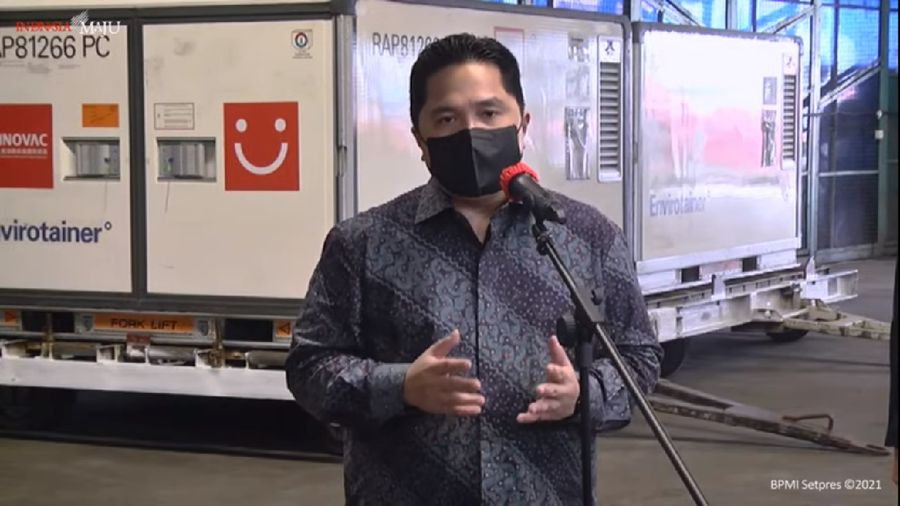 Menteri BUMN Erick Thohir (Tangkapan Layar Youtube)