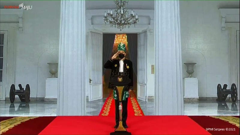 Upacara Peringatan Hari Lahir Pancasila Tahun 2021, Istana Kepresidenan Bogor, 1 Juni 2021