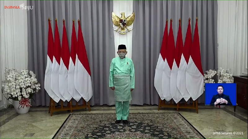 Upacara Peringatan Hari Lahir Pancasila Tahun 2021, Istana Kepresidenan Bogor, 1 Juni 2021