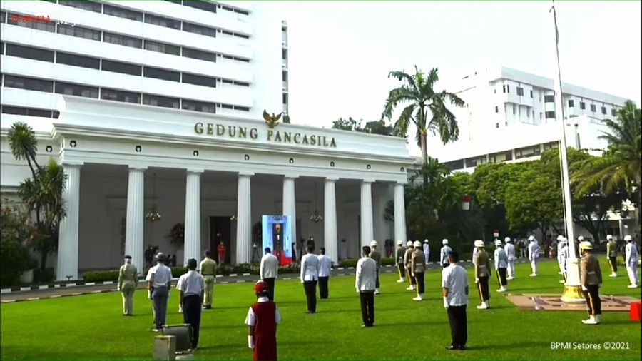 Upacara Peringatan Hari Lahir Pancasila Tahun 2021, Istana Kepresidenan Bogor, 1 Juni 2021