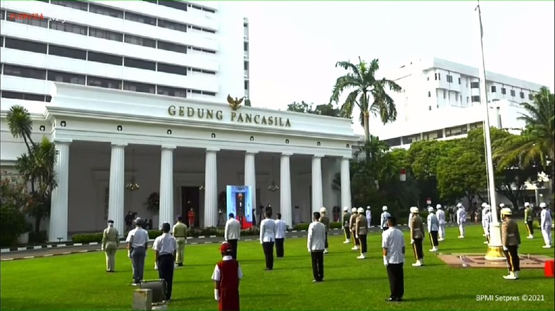 Upacara Peringatan Hari Lahir Pancasila Tahun 2021, Istana Kepresidenan Bogor, 1 Juni 2021