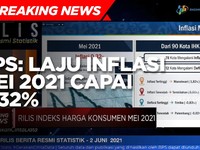 BPS: Inflasi Mei 2021 Capai 0,32% (mtm)