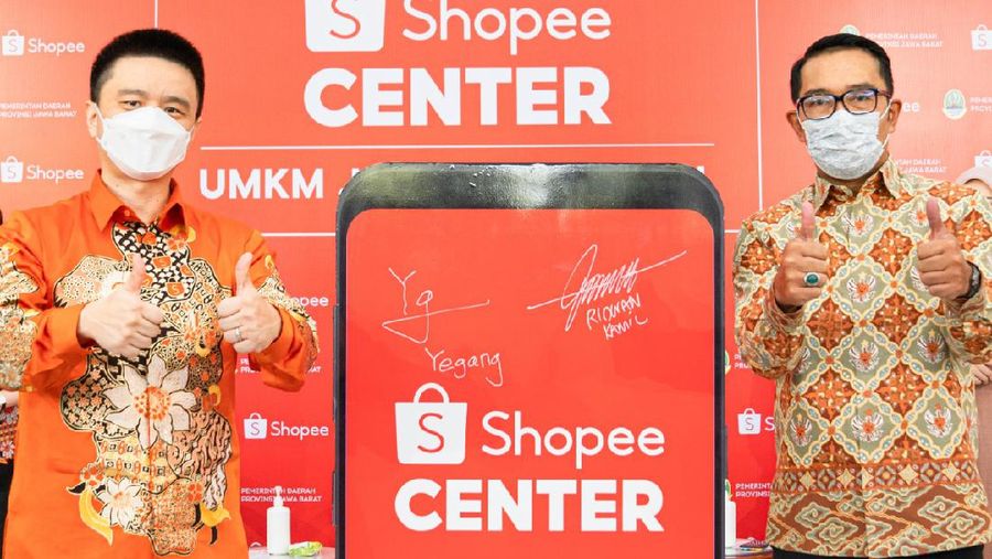 RK Gandeng Shopee Percepat UMKM Jabar Go Digital