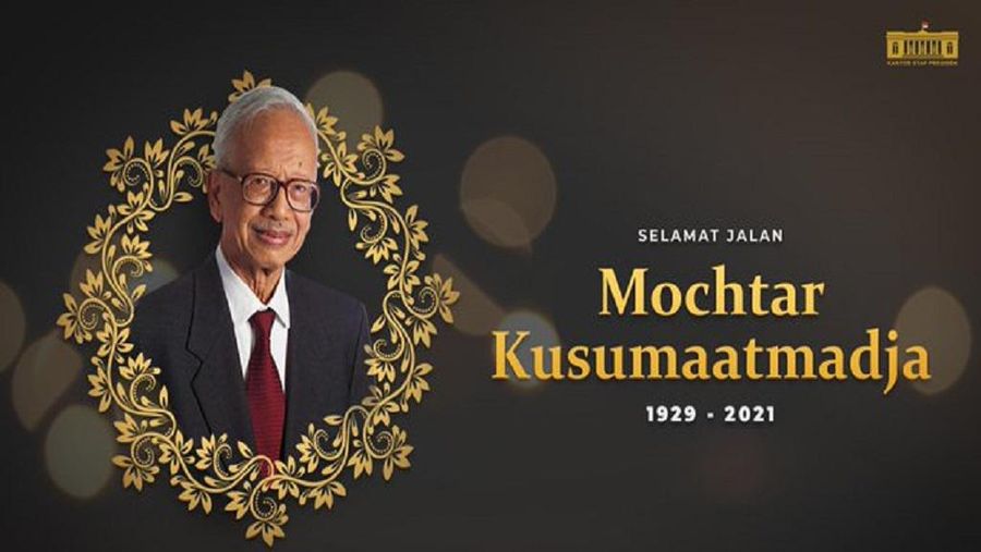 Mochtar Kusumaatmadja menjadi menteri luar negeri di periode 1978-1988. (@KSPgoid)