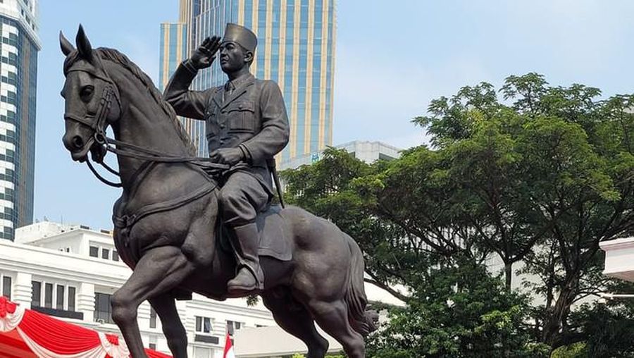 Patung Bung Karno berkuda. Ist