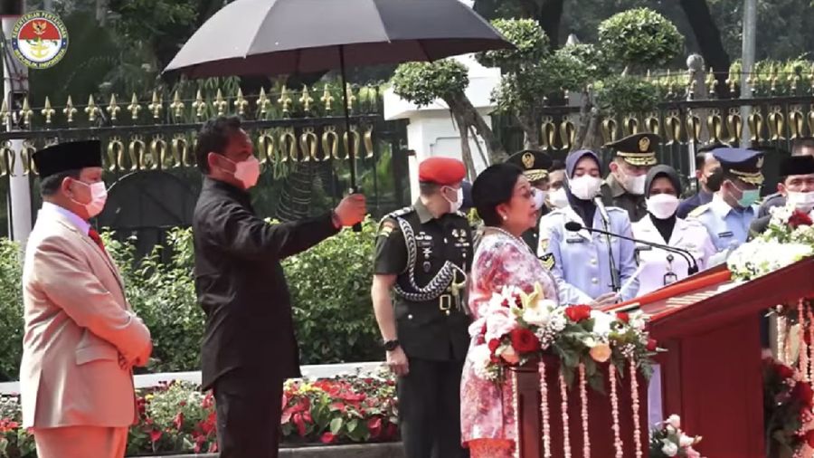 Peresmian Patung Bung Karno Naik Kuda Oleh Ibu Megawati Soekarnoputri di Gedung Kemhan RI. (Tangkapan layar youtube PDI Perjuangan)
