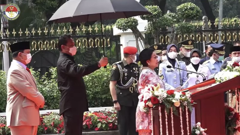 Peresmian Patung Bung Karno Naik Kuda Oleh Ibu Megawati Soekarnoputri di Gedung Kemhan RI. (Tangkapan layar youtube PDI Perjuangan)