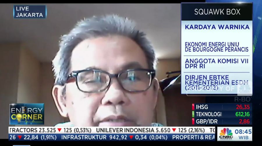 Anggota DPR Komisi VII Kardaya Warnika (Tangkapan Layar)