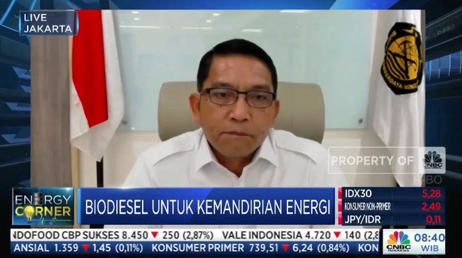 Dirjen EBTKE Kementerian ESDM Dadan Kusdiana. (Tangkapan Layar)