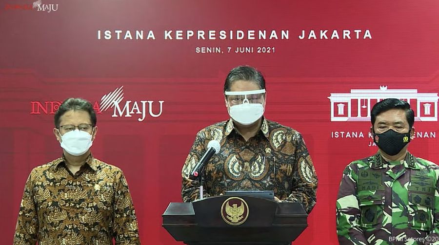 Menko Perekonomian Airlangga Hartarto (Tangkapan Layar Youtube Sekretariat Presiden)