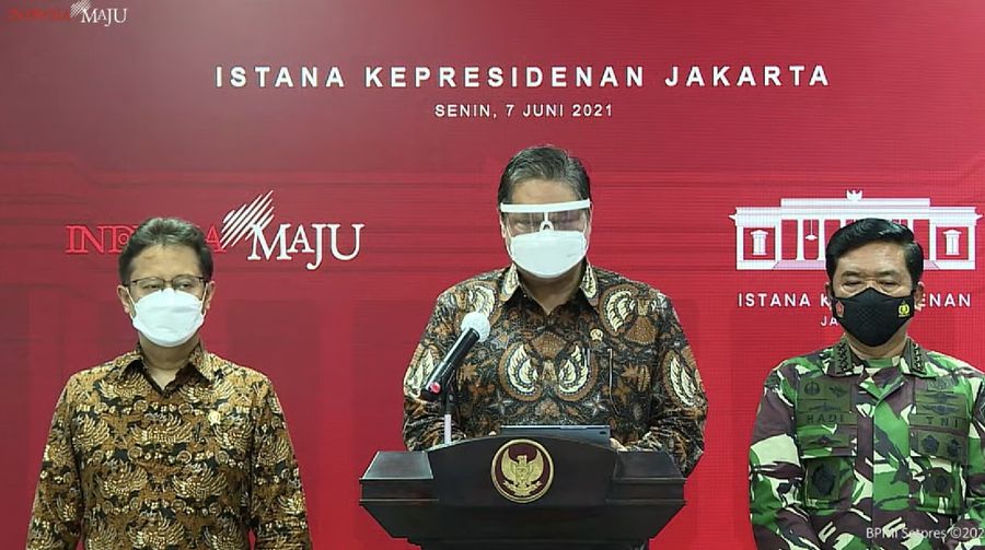 Menko Perekonomian Airlangga Hartarto (Tangkapan Layar Youtube Sekretariat Presiden)