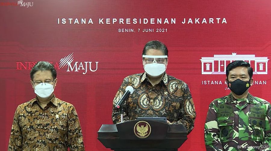 Menko Perekonomian Airlangga Hartarto (Tangkapan Layar Youtube Sekretariat Presiden)