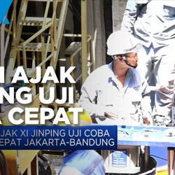 Jokowi Ajak Xi Jinping Uji Coba Kereta Cepat Jakarta-Bandung