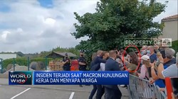 Detik-Detik Presiden Prancis Macron Ditampar Warga