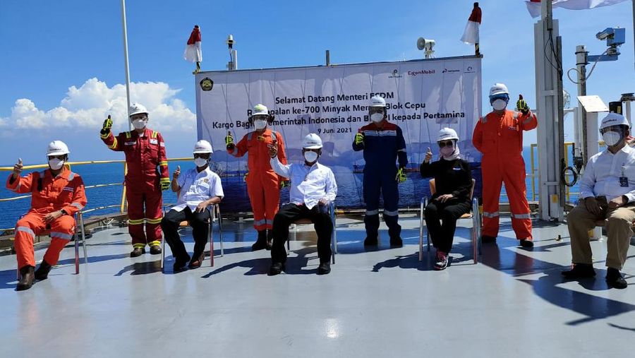 Pengapalan ke-700, Sinergi Anak Usaha Pertamina Angkut Produksi Minyak Mentah Blok Cepu. (Dok. Pertamina)