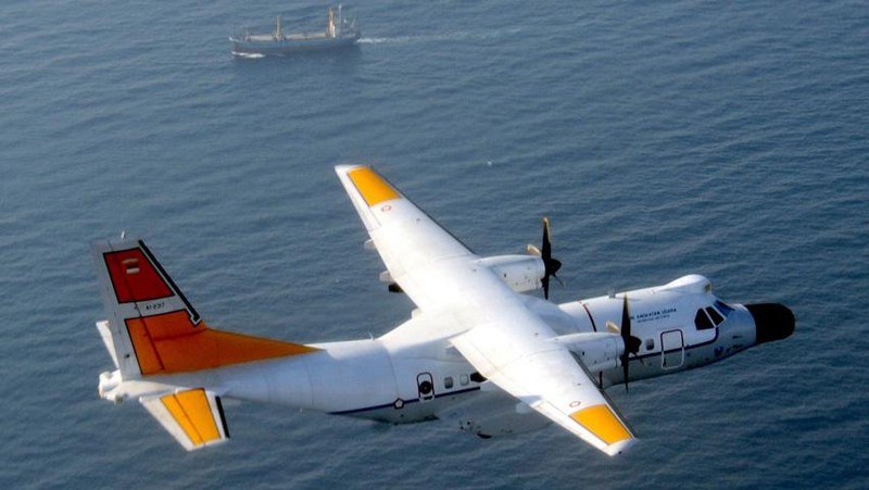PT Dirgantara Indonesia ekspor satu pesawat  tipe CN235-220 Military Transport ke Nepal untuk Nepalese Army. (CNBC Indonesia/Rahajeng Kusumo Hastuti)