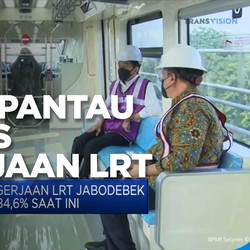 Genjot Proyek Infra, Jokowi Pantau Progres Pengerjaan LRT