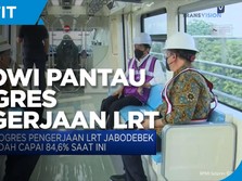 Genjot Proyek Infra, Jokowi Pantau Progres Pengerjaan LRT