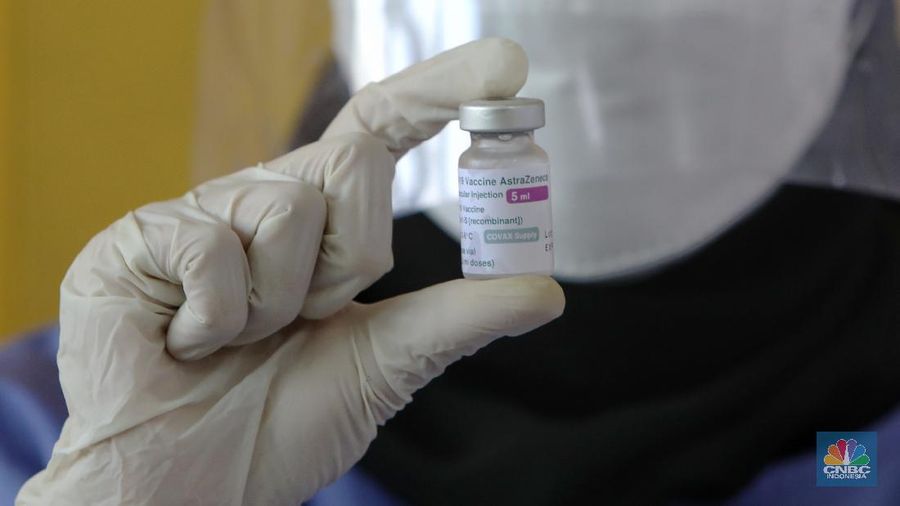 Ilustrasi Vaksin AstraZeneca (CNBC Indonesia/ Andrean Kristianto)