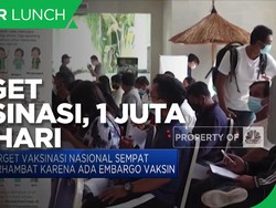 Jokowi Targetkan Vaksinasi 1 Juta Dosis per hari di Juli