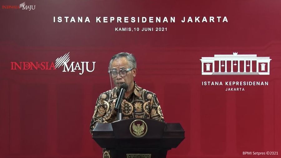 Ketua Dewan Komisioner OJK, Wimboh Santoso (Tangkapan Layar Sekretariat Presiden)