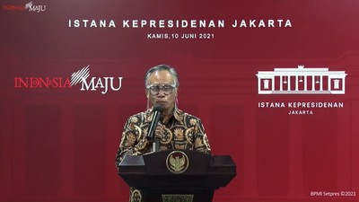 Ketua Dewan Komisioner OJK, Wimboh Santoso (Tangkapan Layar Sekretariat Presiden)