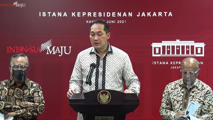 Menteri Perdagangan Muhammad Lutfi ( Menteri Perdagangan Muhammad Lutfi (Tangkapan Layar Sekretariat Presiden)