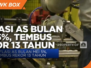 Inflasi AS Bulan Mei 5%, Tembus Rekor 13 Tahun