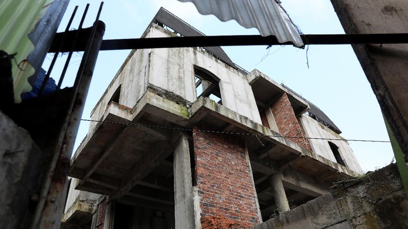 Rumah mewah yang berada di Menteng, Jakarta Pusat, disegel karena dinilai melanggar aturan. (CNBC Indonesia/ Andrean Kristianto)