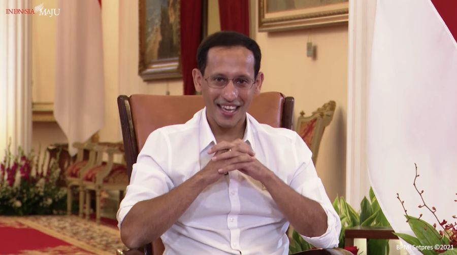 Bincang Bersama Presiden Jokowi dalam rangka Festival Kampus Merdeka, Jakarta, Selasa (15/6/2021). (Tangkapan layar Setres RI)