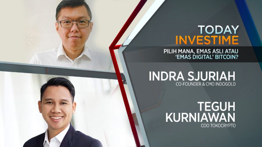 Direktur Utama Indogold, Indra Sjuriah dan COO Tokocrypto, Teguh Kurniawan
