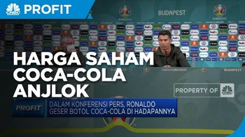 Botol Coca Cola Digeser Ronaldo, Harga Saham Coca-Cola Anjlok