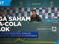 Botol Coca Cola Digeser Ronaldo, Harga Saham Coca-Cola Anjlok