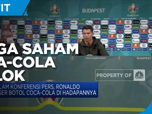 Botol Coca Cola Digeser Ronaldo, Harga Saham Coca-Cola Anjlok