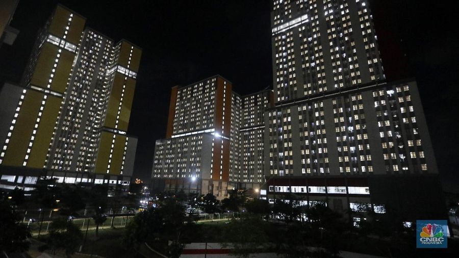 Rumah Sakit Darurat Covid-19 (RSDC) Wisma Atlet Kemayoran, Jakarta, Selasa (15/6/2021). (CNBC Indonesia/ Andrean Kristianto)