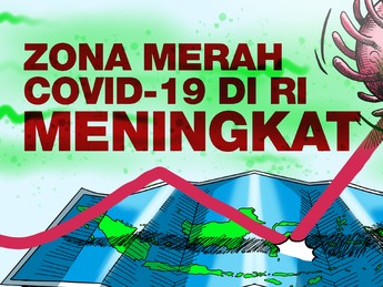 Covid-19 Meledak, Ini Daftar Terbaru Daerah Zona Merah