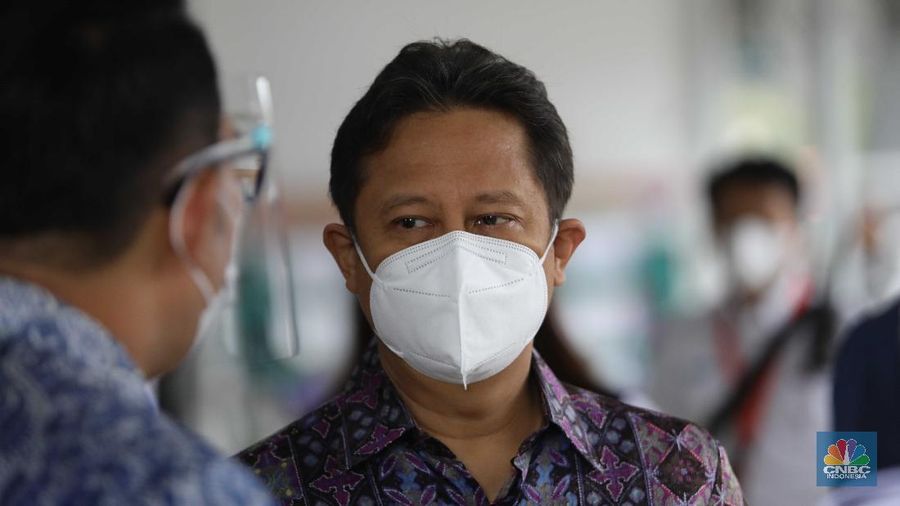 Menteri Kesehatan Budi Gunadi Sadikin di Stasiun Bogor. (վ/Muhammaad Sabki)